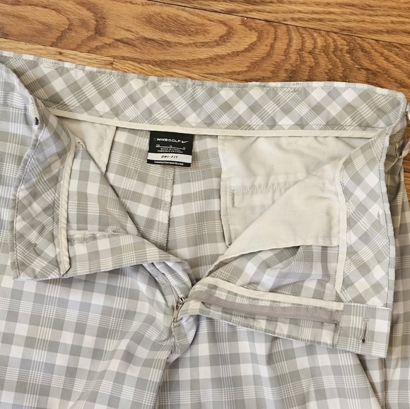 Nike Golf Shorts Dri-Fit Performance Plaid Flat Athletic Men’s Size 34 - Picture 3 of 7